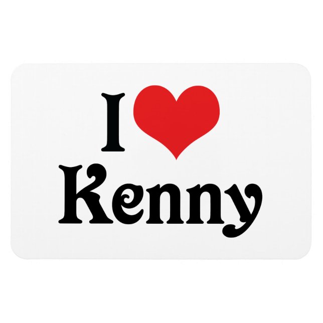 Jag älskar Kenny Magnet (Horisontell)