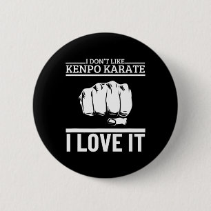 Jag älskar Kenpo Karate Roligt stolt Amerikansk Ke Knapp