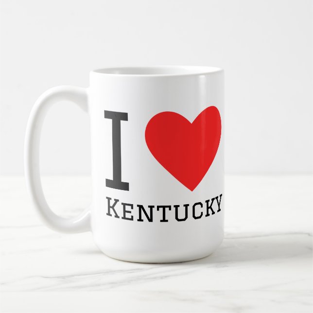 Jag älskar kentucky kaffemugg (Vänster)