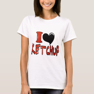Jag älskar ketchup tee shirt