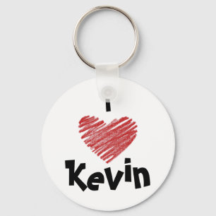 Jag älskar Kevin Keychain Nyckelring