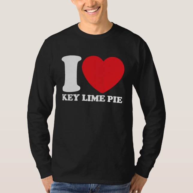 Jag älskar Key Lime Pie T Shirt (Framsida)