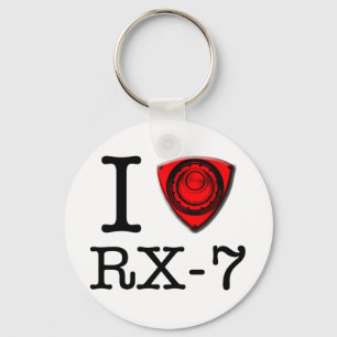 Jag älskar keychain RX-7 Nyckelring