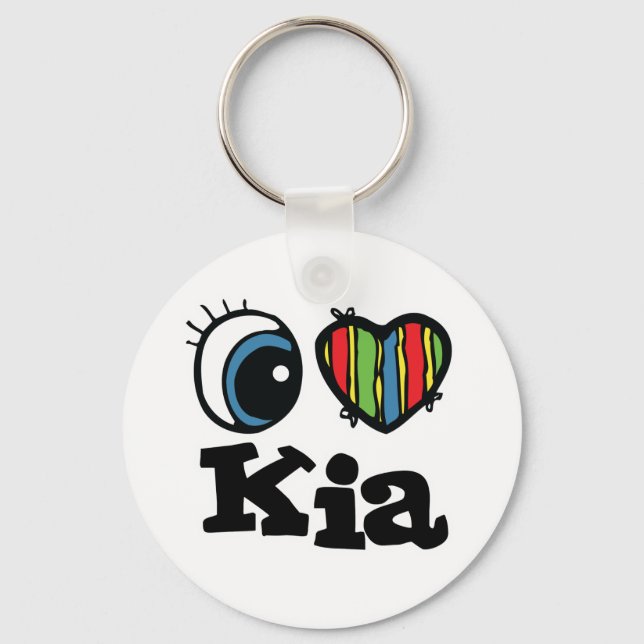 Jag älskar Kia Nyckelring (Framsida)