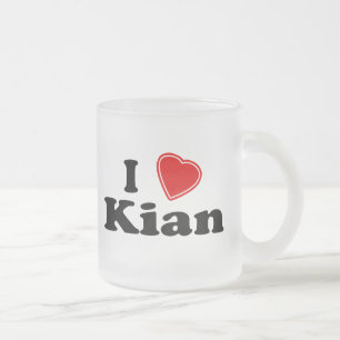Jag älskar Kian Frostad Glasmugg