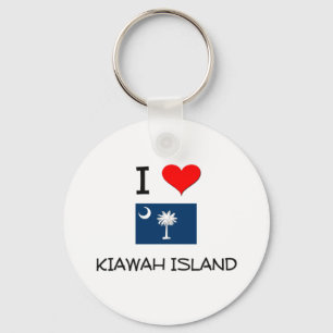 Jag älskar Kiawah Island South Carolina Nyckelring