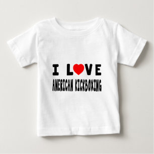 Jag älskar kickboxing kampsportar för amerikanen t shirt
