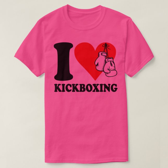 Jag älskar kickboxning t shirt (Design framsida)