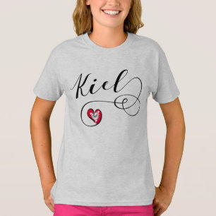 Jag älskar Kiel, Tysklanda, tyska Tee Shirt