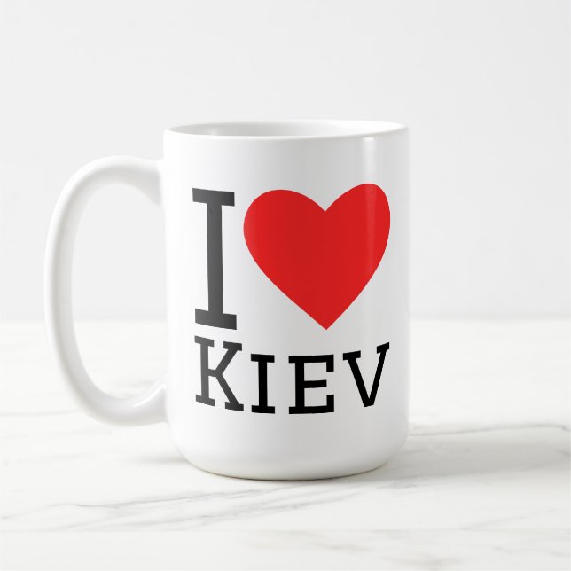 Jag älskar Kiev Kaffemugg (Vänster)