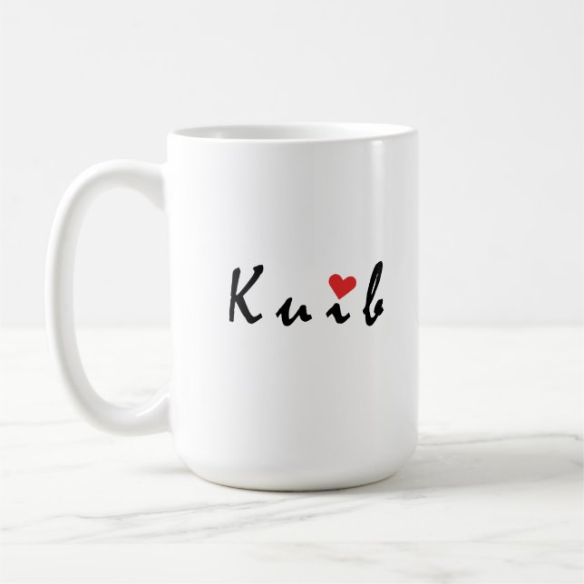 Jag älskar Kiev Kaffemugg (Vänster)