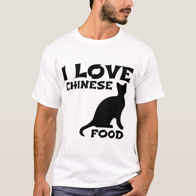 JAG ÄLSKAR KINESISK MAT T SHIRT (Framsida)