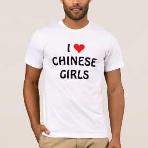 JAG ÄLSKAR KINESISKA FLICKOR T-SHIRT