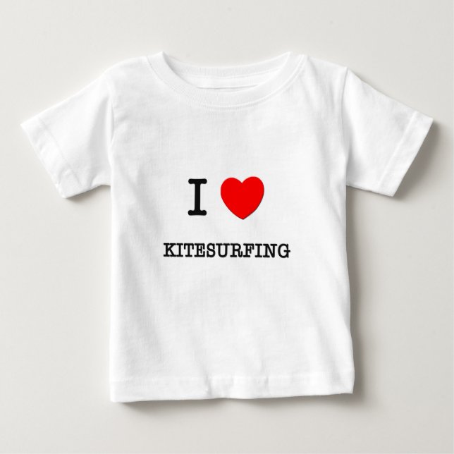 Jag älskar Kitesurfing T-shirt (Framsida)