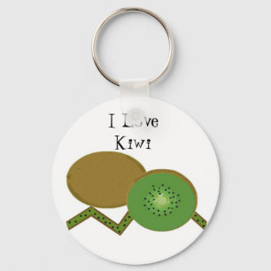 Jag älskar kiwi nyckelring