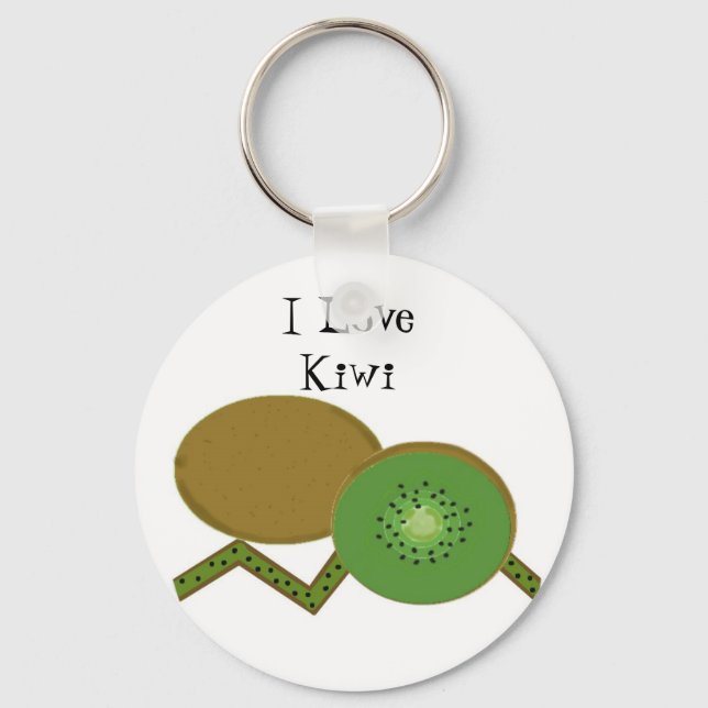 Jag älskar kiwi nyckelring (Framsida)