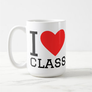 Jag älskar klass kaffemugg