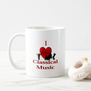 Jag älskar klassisk musik kaffemugg