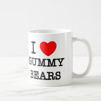 Jag älskar klibbiga björnar kaffemugg