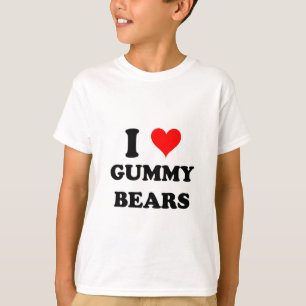 Jag älskar klibbiga björnar t shirt