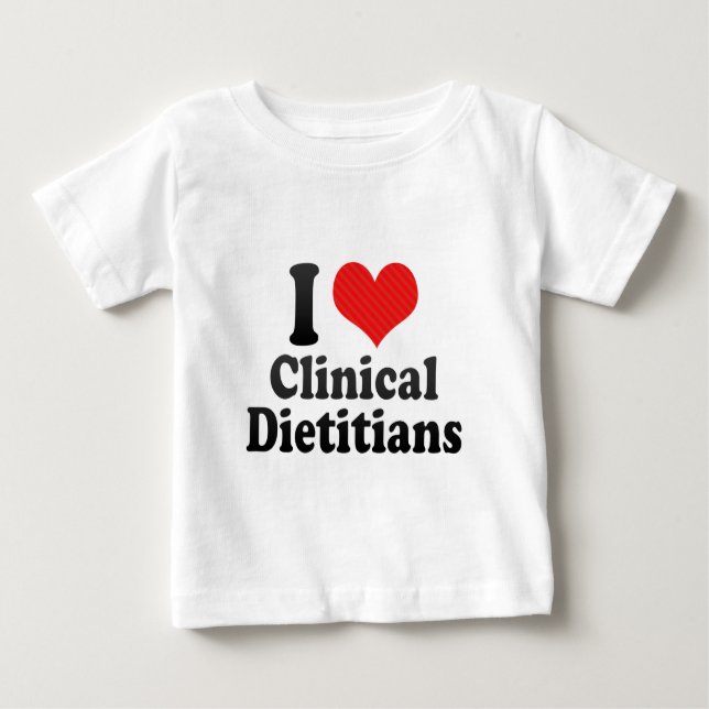 Jag älskar kliniska Dietitians Tee Shirt (Framsida)