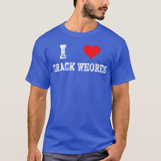 Jag älskar knäckprostitution Cute vuxna hjärta Fly T Shirt