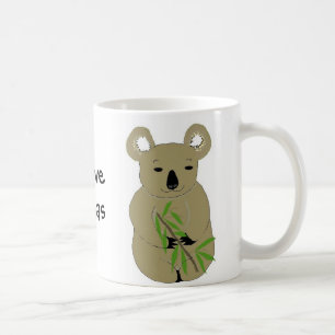 Jag älskar koalabjörnar kaffemugg