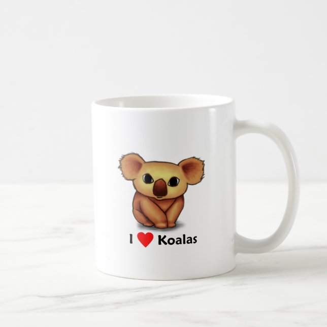 Jag älskar Koalas Kaffemugg (Höger)