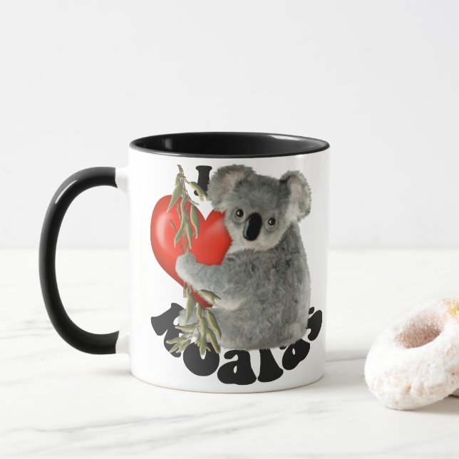 Jag älskar Koalas Mugg (Med munk)