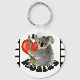 Jag älskar Koalas Nyckelring