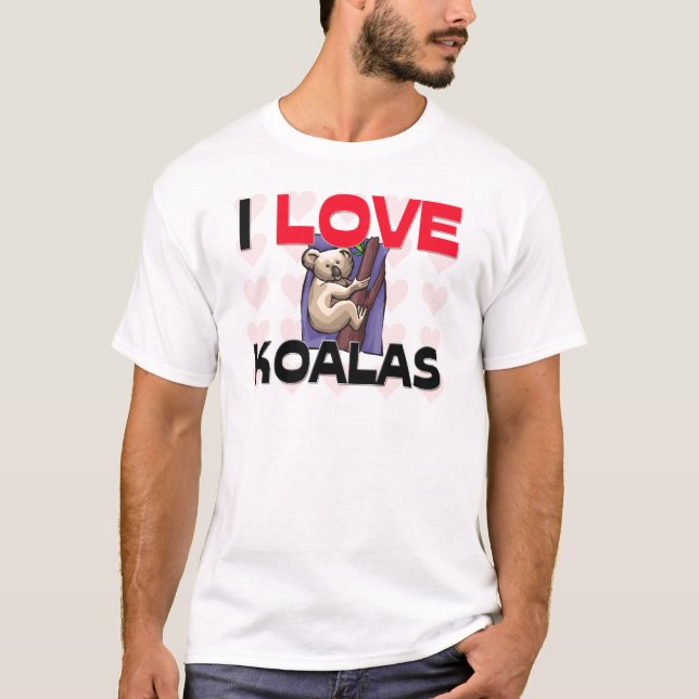 Jag älskar Koalas T-shirt (Framsida)