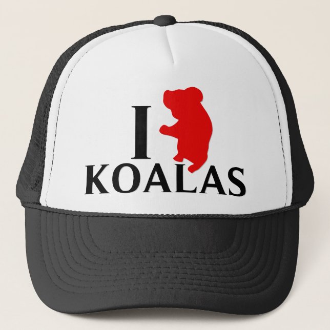 Jag älskar Koalas Truckerkeps (Framsida)
