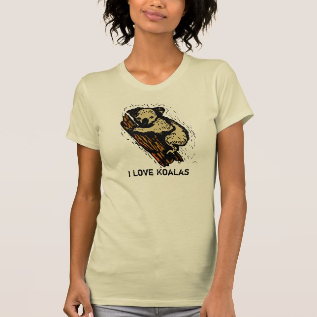 Jag älskar KoalasT-tröja T-shirt (Framsida)