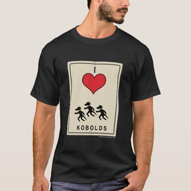 Jag älskar Kobolds Tee Shirt (Framsida)