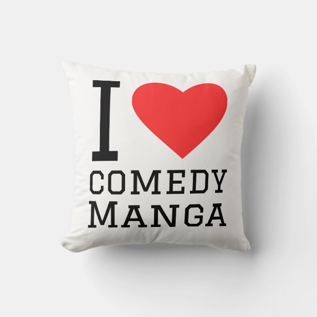 Jag älskar komedi manga kudde (Framsida)