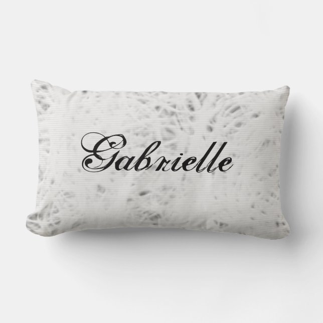 Jag älskar konståkning på is (namn på baksida) lumbarkudde (Framsida)