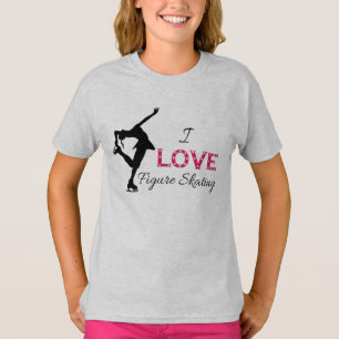 JAG ÄLSKAR konståkningen, flickatröja T Shirt