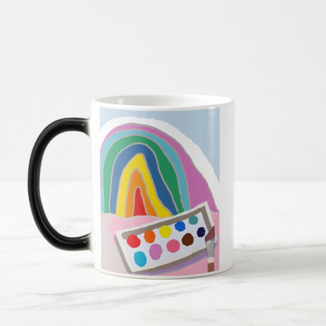 Jag älskar konstklassen magisk mugg (Vänster)