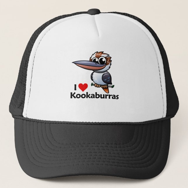 Jag älskar Kookaburras Truckerkeps (Framsida)