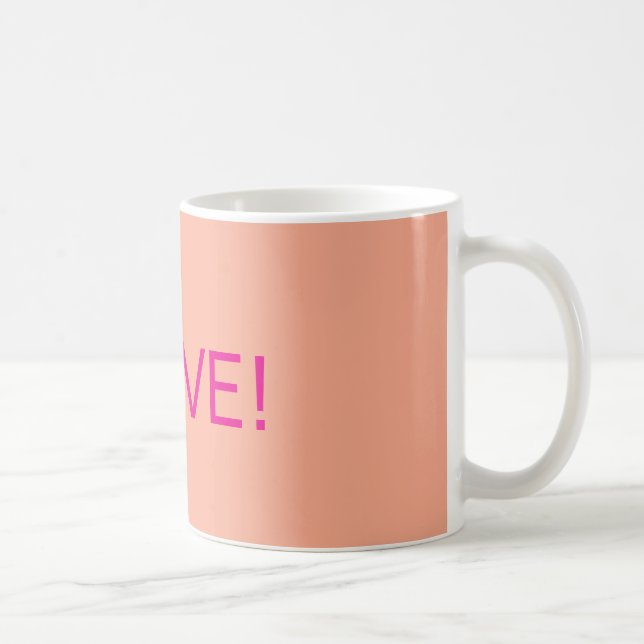 "Jag älskar!" koppdesign Kaffemugg (Höger)