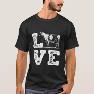 Jag älskar kor Ko mejeribonde Gård T Shirt