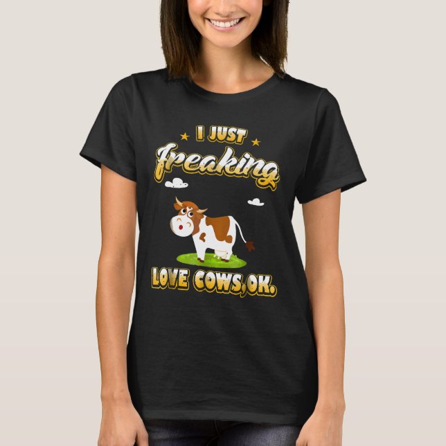 Jag Älskar Kor Ok T Shirt (Framsida)