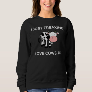 Jag Älskar Kor Okej Jordbruk Bonde Ko T Shirt