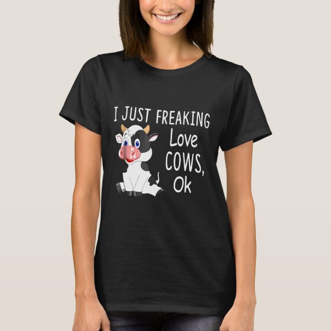 Jag älskar kor så mycket Ko T Shirt (Framsida)