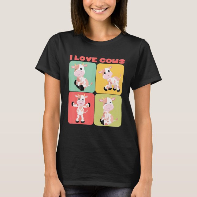 Jag älskar kor t shirt (Framsida)