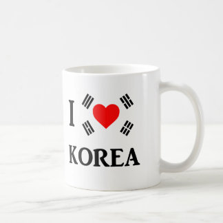 Jag älskar korea kaffemugg