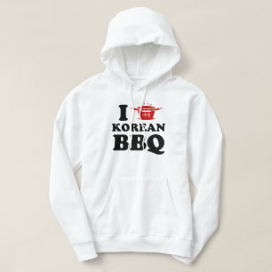 Jag älskar koreansk BBQ (고기구이) Hoodie