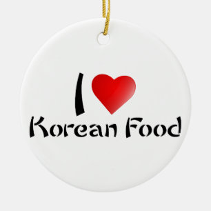 JAG ÄLSKAR KOREANSK MAT JULGRANSPRYDNAD KERAMIK