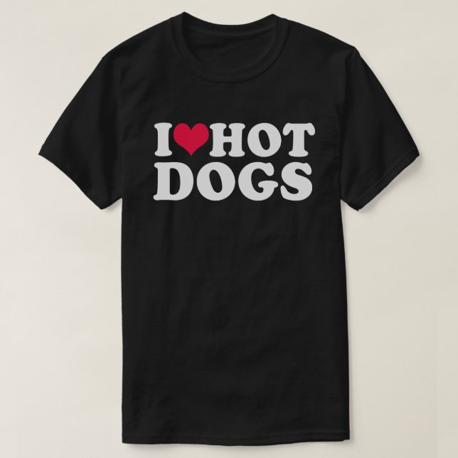 Jag älskar korvar  T-Shirt (Design framsida)