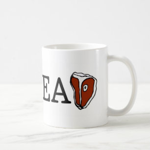 Jag älskar kött kaffemugg